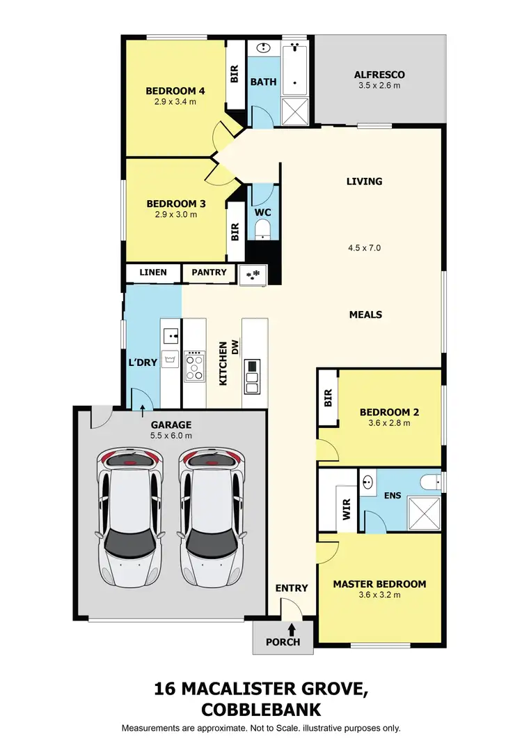 Floorplan of Homely house listing, 16 Macalister Grove, Cobblebank VIC 3338