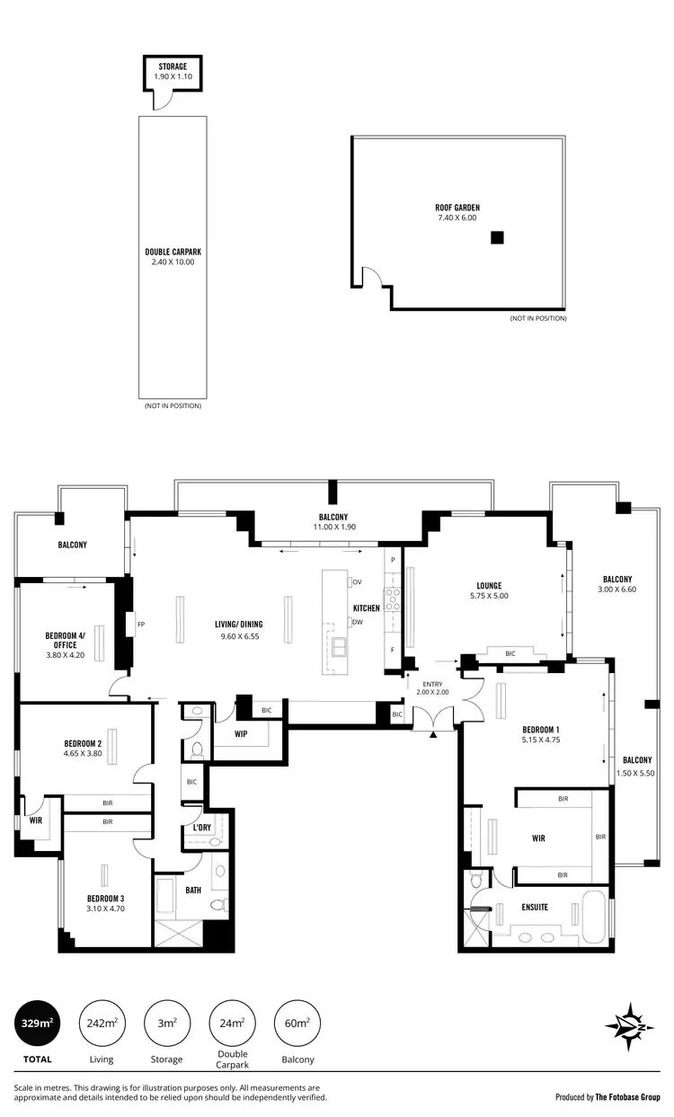 Floorplan of Homely apartment listing, 1701/18 Rowlands Place, Adelaide SA 5000