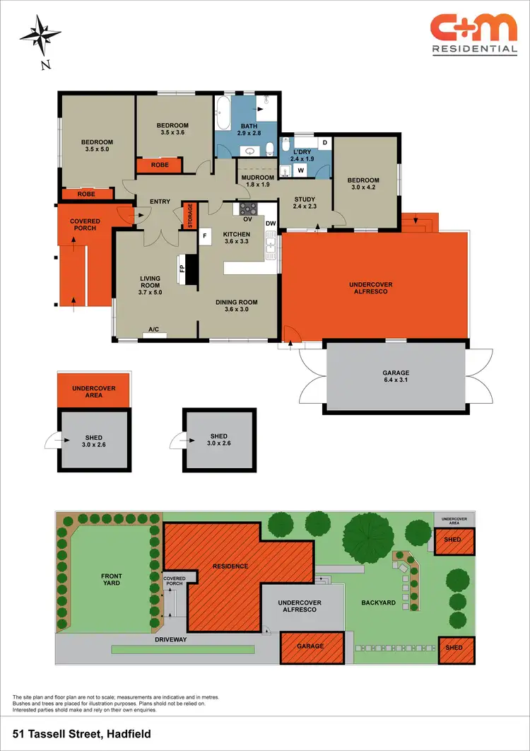 Floorplan of Homely house listing, 51 Tassell Street, Hadfield VIC 3046