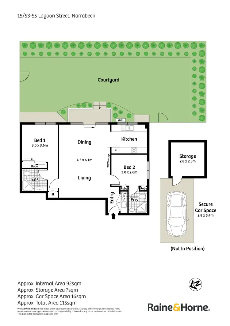 Floorplan of Homely apartment listing, 15/53-55 Lagoon Street, Narrabeen NSW 2101