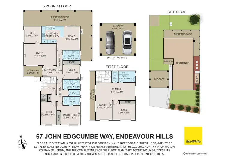 Floorplan of Homely house listing, 67 John Edgcumbe Way, Endeavour Hills VIC 3802