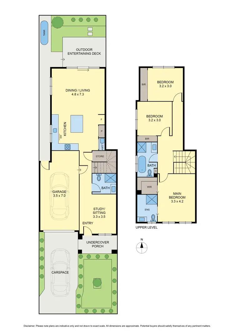 Floorplan of Homely townhouse listing, 1/38 Muriel Street, Niddrie VIC 3042