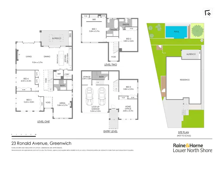 Floorplan of Homely house listing, 23 Ronald Avenue, Greenwich NSW 2065