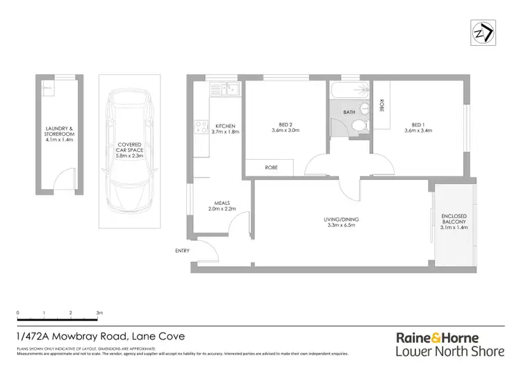 Floorplan of Homely apartment listing, 1/472A Mowbray Road, Lane Cove NSW 2066