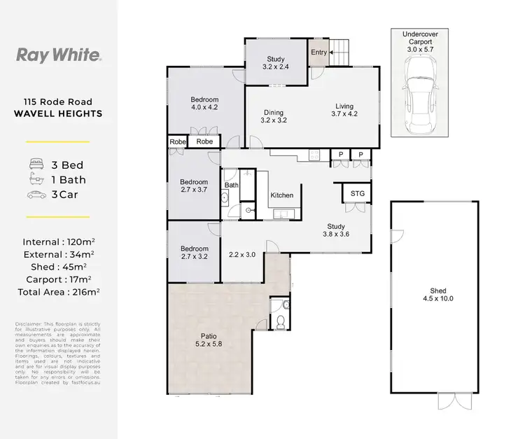 Floorplan of Homely house listing, 115 Rode Road, Wavell Heights QLD 4012