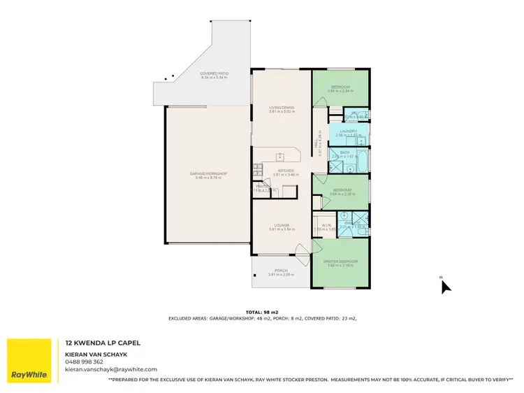 Floorplan of Homely house listing, 12 Kwenda Loop, Capel WA 6271