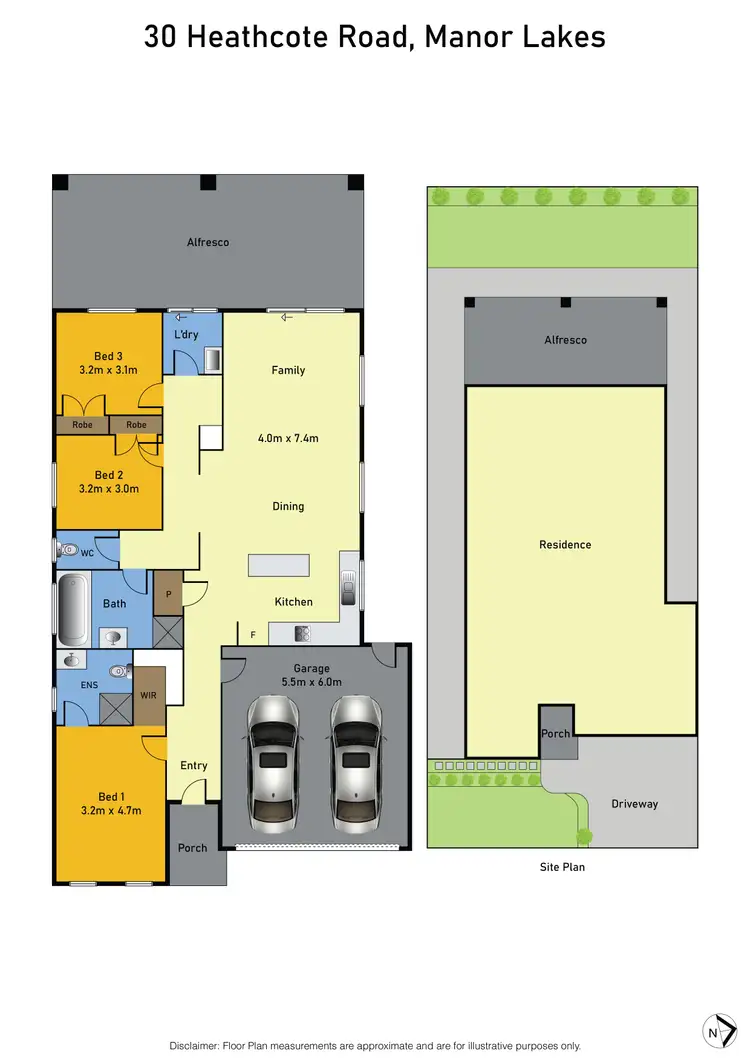 Floorplan of Homely house listing, 30 Heathcote Road, Manor Lakes VIC 3024