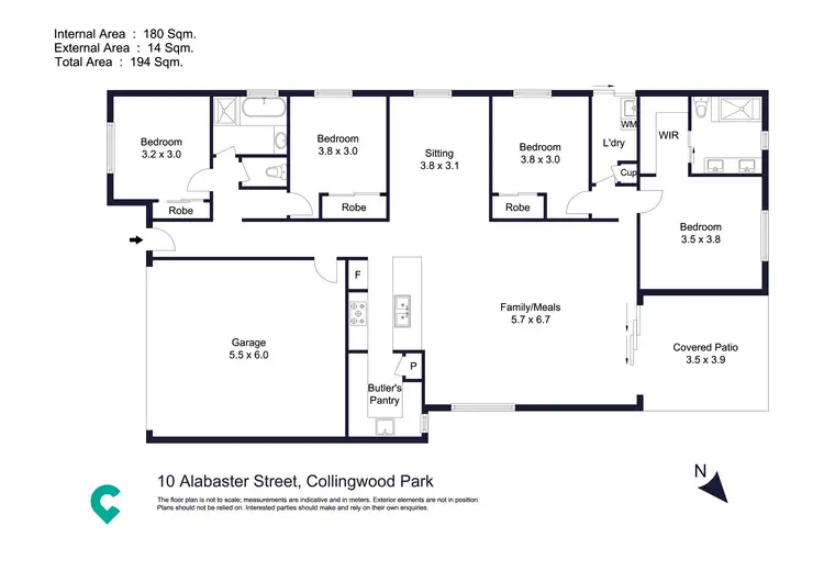 Floorplan of Homely house listing, 10 Alabaster Street, Collingwood Park QLD 4301