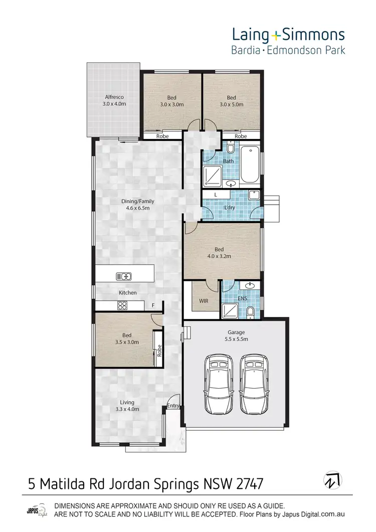 Floorplan of Homely house listing, 5 Matilda Road, Jordan Springs NSW 2747