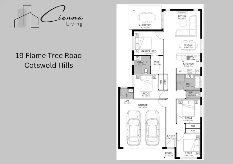 Floorplan of Homely house listing, 19 Flame Tree Road, Cotswold Hills QLD 4350