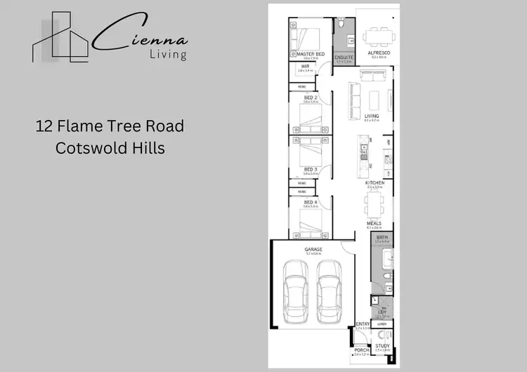 Floorplan of Homely house listing, 12 Flame Tree Road, Cotswold Hills QLD 4350
