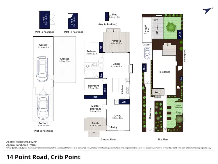 Floorplan of Homely house listing, 14 Point Road, Crib Point VIC 3919