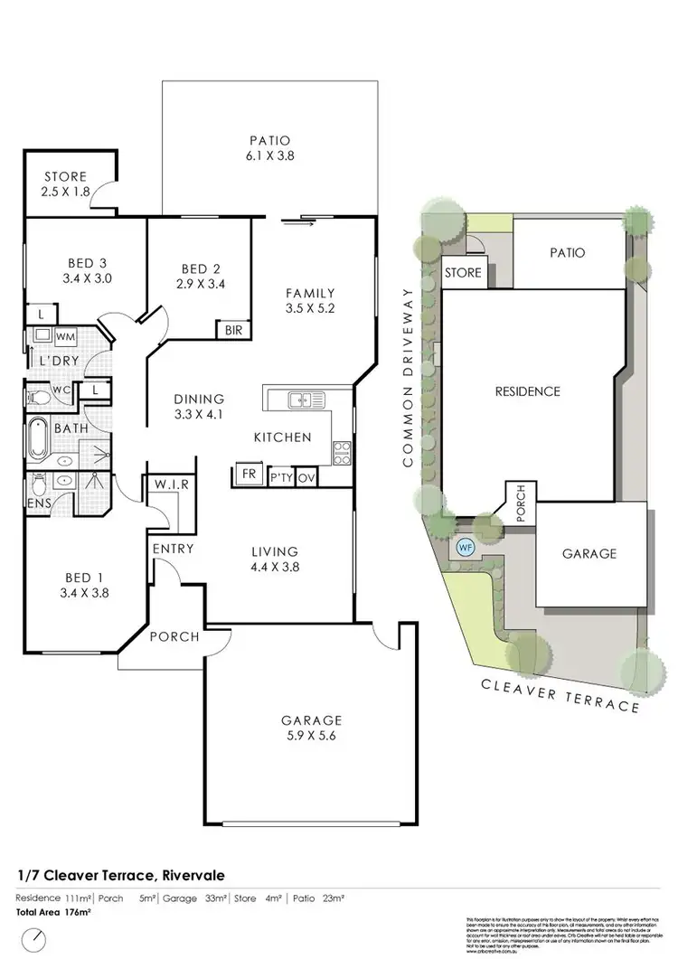 Floorplan of Homely house listing, 1/7 Cleaver Terrace, Rivervale WA 6103