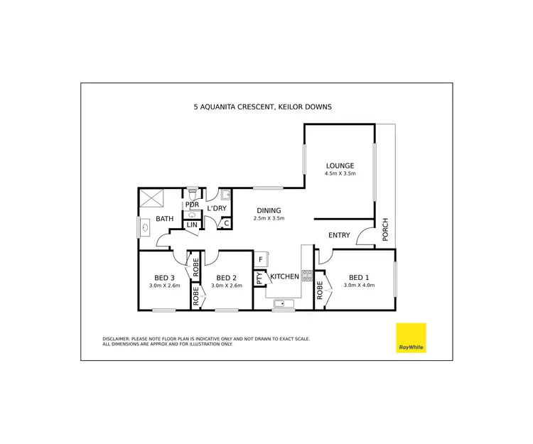 Floorplan of Homely house listing, 5 Aquanita Crescent, Keilor Downs VIC 3038