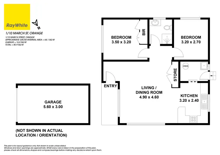 Floorplan of Homely villa listing, 1/10 March Street, Orange NSW 2800