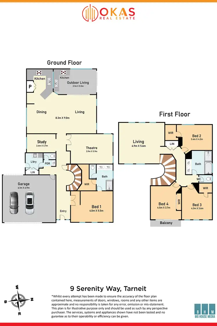 Floorplan of Homely house listing, 9 Serenity Way, Tarneit VIC 3029