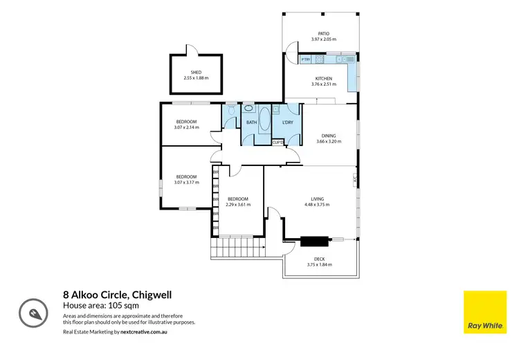 Floorplan of Homely house listing, 8 Alkoo Circle, Chigwell TAS 7011