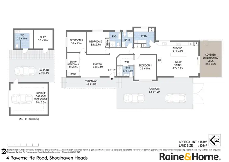 Floorplan of Homely house listing, 4 Ravenscliffe Road, Shoalhaven Heads NSW 2535