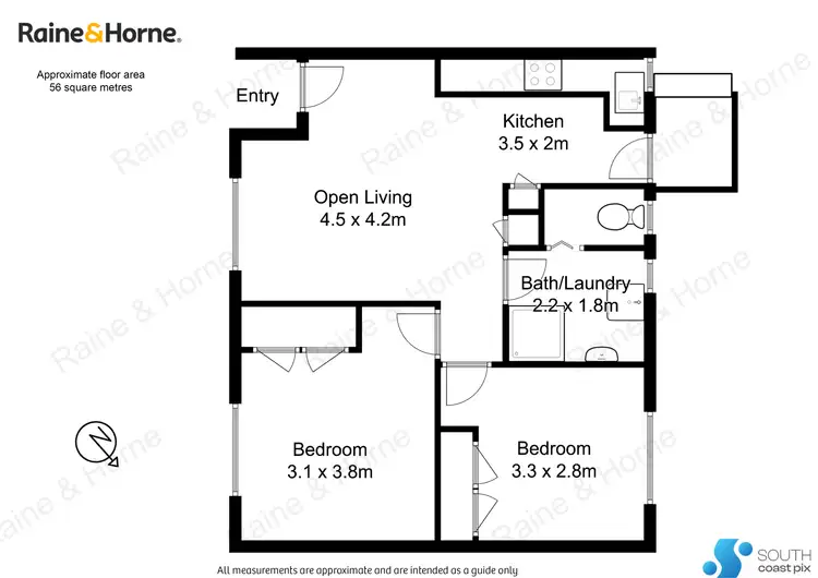 Floorplan of Homely unit listing, 1/5-7 Matthew Parade, Batehaven NSW 2536