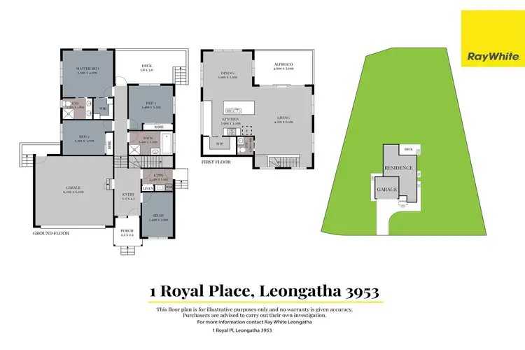 Floorplan of Homely house listing, 1 Royal Place, Leongatha VIC 3953