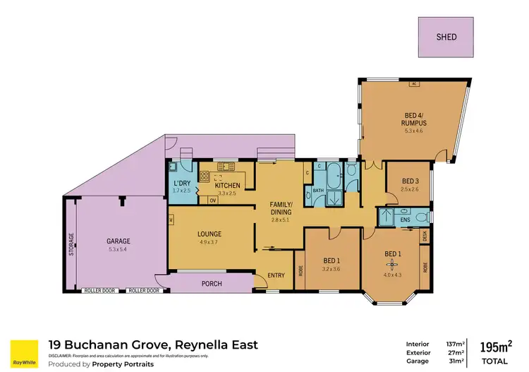 Floorplan of Homely house listing, 19 Buchanan Grove, Reynella East SA 5161