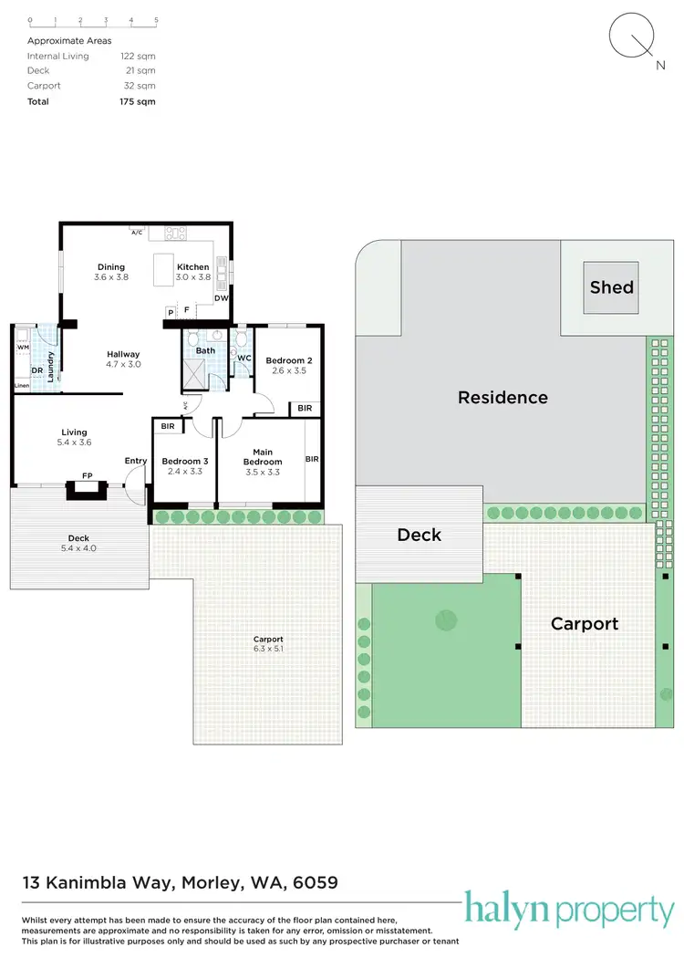 Floorplan of Homely house listing, 13 Kanimbla Way, Morley WA 6062