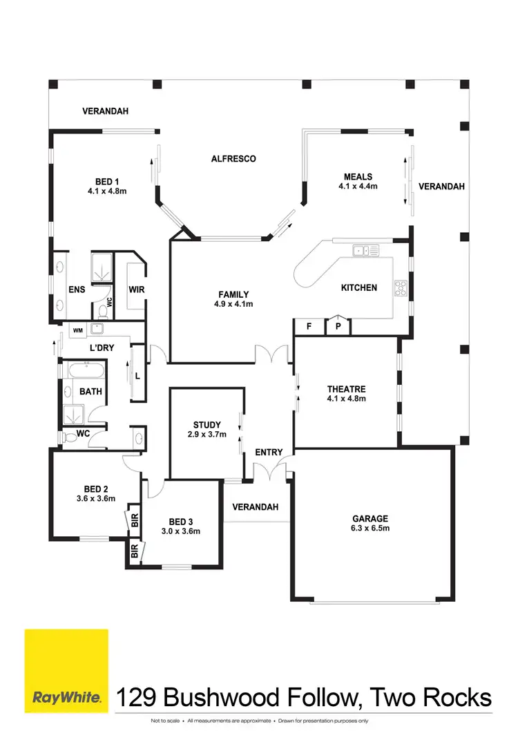 Floorplan of Homely house listing, 129 Bushwood Follow, Two Rocks WA 6037