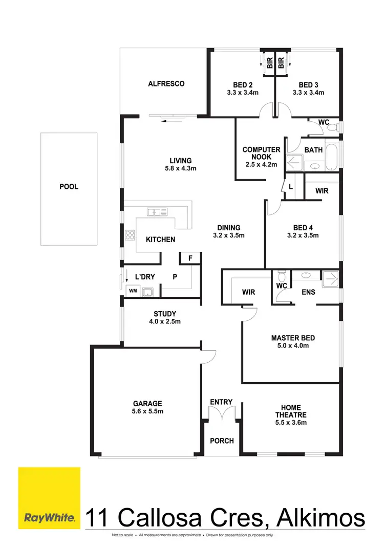 Floorplan of Homely house listing, 11 Callosa Crescent, Alkimos WA 6038