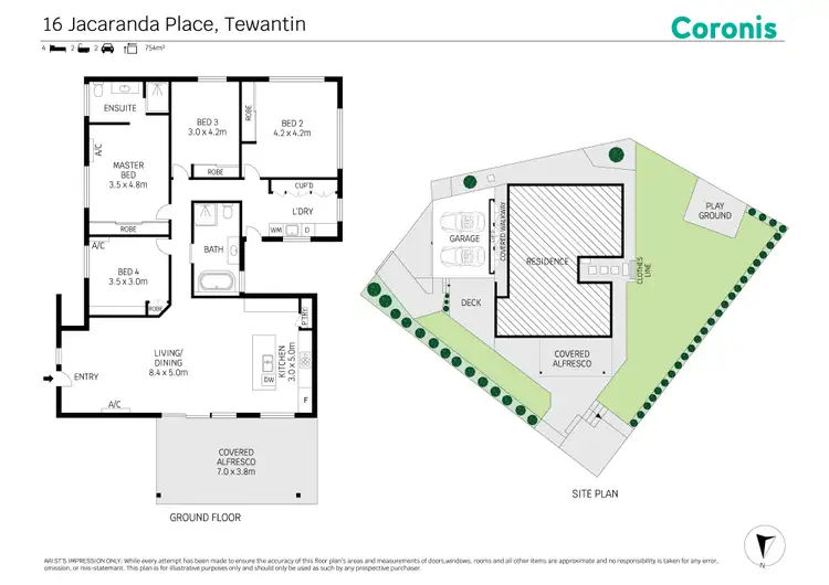 Floorplan of Homely house listing, 16 Jacaranda Place, Tewantin QLD 4565