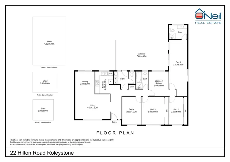 Floorplan of Homely house listing, 22 Hilton Road, Roleystone WA 6111