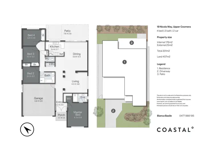 Floorplan of Homely house listing, 19 Nicola Way, Upper Coomera QLD 4209