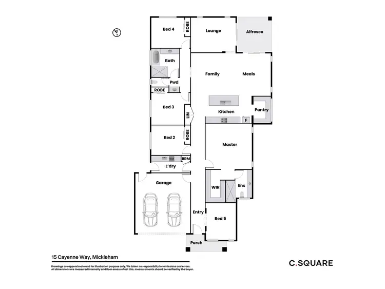 Floorplan of Homely house listing, 15 Cayenne Way, Mickleham VIC 3064