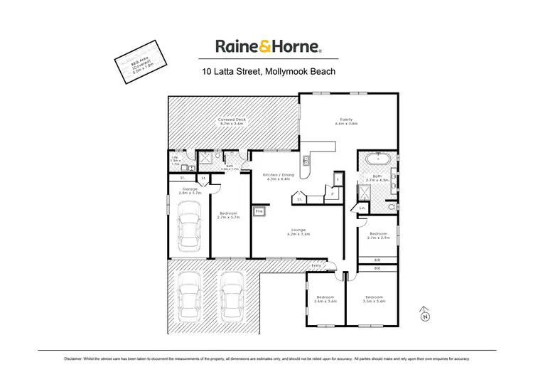 Floorplan of Homely house listing, 10 Latta Street, Mollymook Beach NSW 2539
