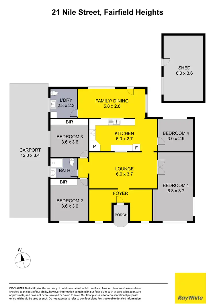 Floorplan of Homely house listing, 21 Nile Street, Fairfield Heights NSW 2165