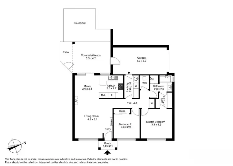 Floorplan of Homely unit listing, 2/65 Taketa Crescent, Frankston VIC 3199