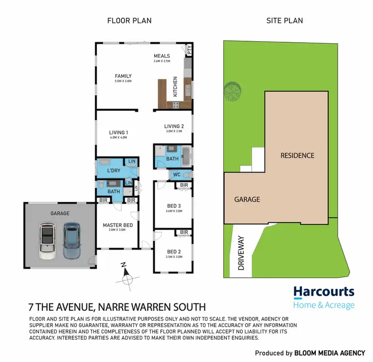 Floorplan of Homely house listing, 7 The Avenue, Narre Warren South VIC 3805