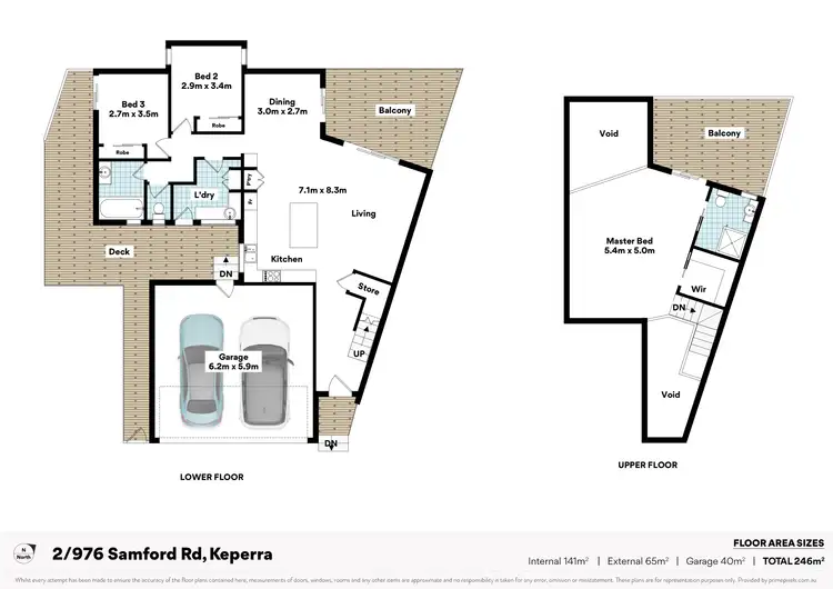 Floorplan of Homely townhouse listing, 2/976 Samford Road, Keperra QLD 4054