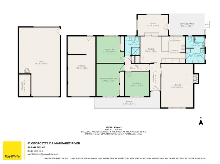Floorplan of Homely house listing, 41 Georgette Drive, Margaret River WA 6285