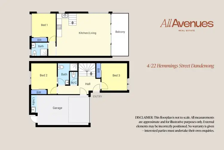 Floorplan of Homely townhouse listing, 4/22 Hemmings Street, Dandenong VIC 3175