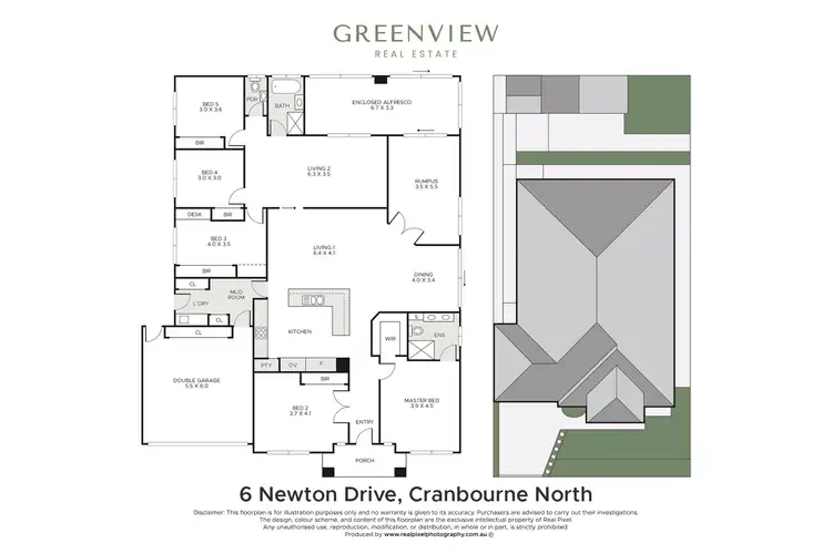 Floorplan of Homely house listing, 6 Newton Drive, Cranbourne North VIC 3977