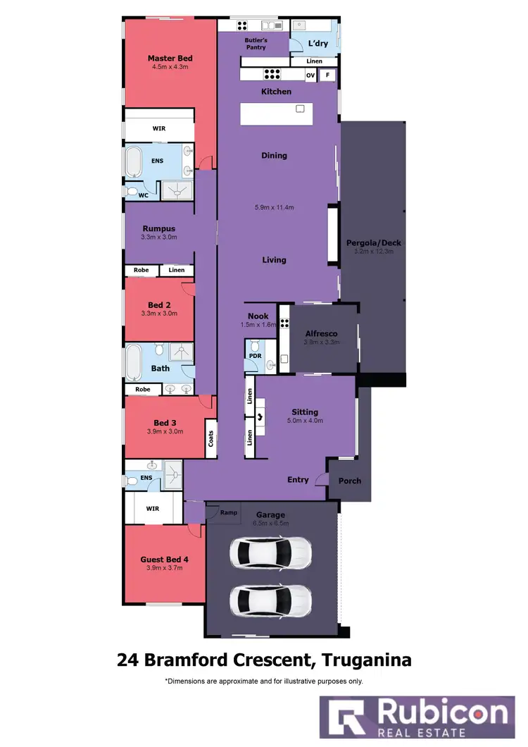 Floorplan of Homely house listing, 24 Bramford Crescent, Truganina VIC 3029