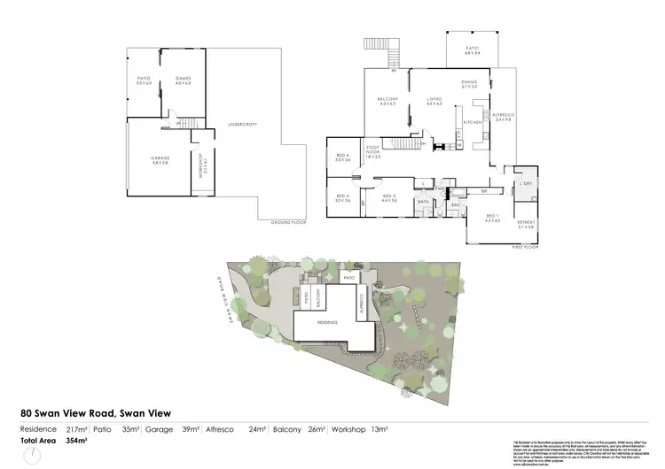 Floorplan of Homely house listing, 80 Swan View Road, Swan View WA 6056