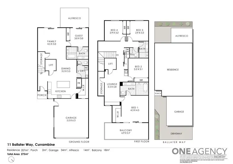 Floorplan of Homely house listing, 11 Ballater Way, Currambine WA 6028