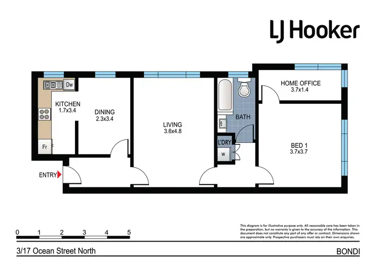Floorplan of Homely apartment listing, 3/17 Ocean Street North, Bondi NSW 2026