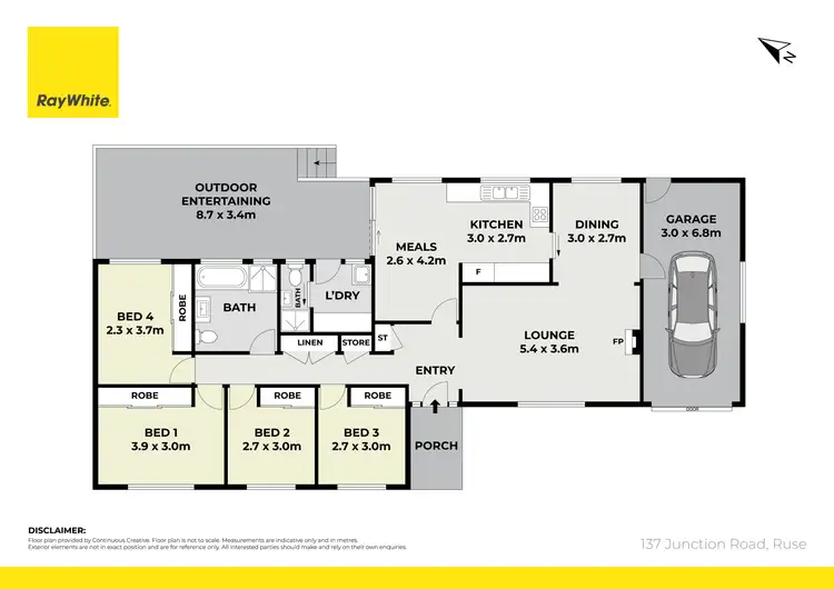 Floorplan of Homely house listing, 137 Junction Road, Ruse NSW 2560