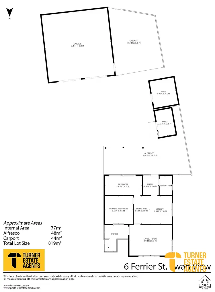 Floorplan of Homely house listing, 6 Ferrier Street, Swan View WA 6056