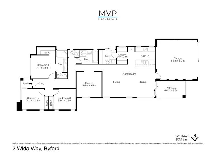 Floorplan of Homely house listing, 2 Wida Way, Byford WA 6122