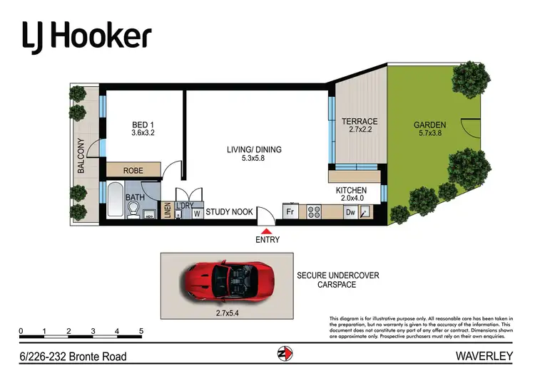 Floorplan of Homely apartment listing, 6/226-232 Bronte Road, Waverley NSW 2024