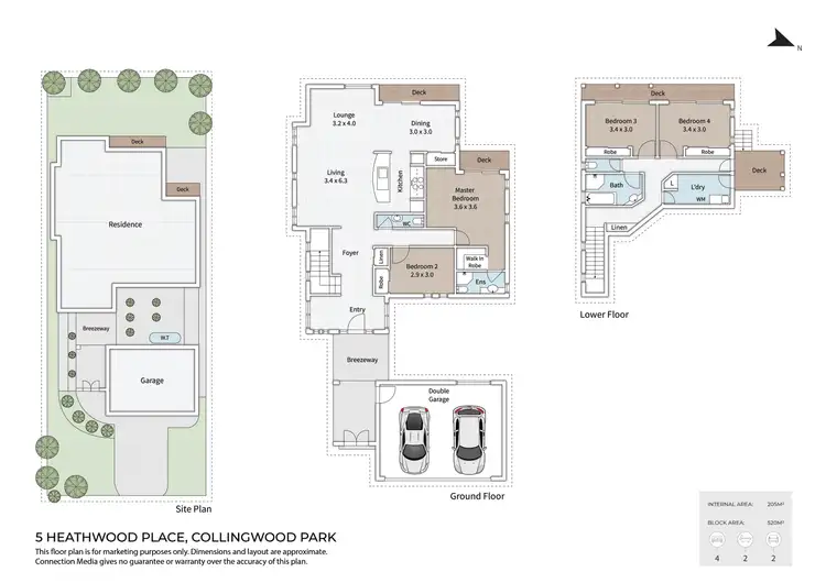 Floorplan of Homely house listing, 5 Heathwood Place, Collingwood Park QLD 4301