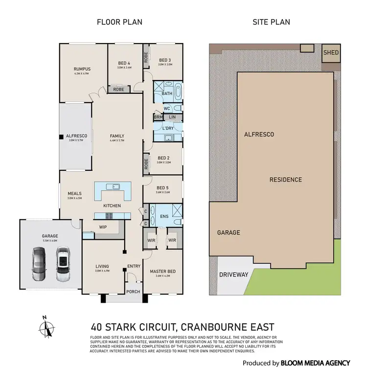 Floorplan of Homely house listing, 40 Stark Circuit, Cranbourne East VIC 3977